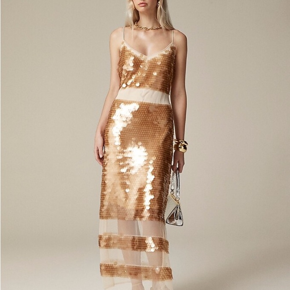 J. Crew Collection Sequin Panel Dress